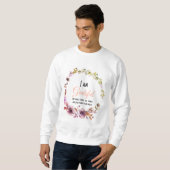 Personalize - Dankbar für die kleinen Dinge, Big. Sweatshirt (Vorne ganz)