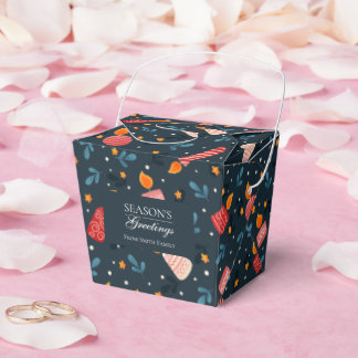 Personalize dark Festive mixed Candles Holiday Box Geschenkschachtel