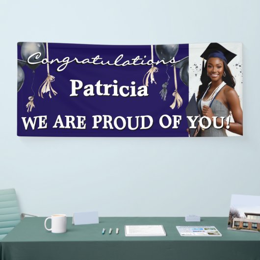 Personalize - Einfaches Design-Banner für Abschlus Banner (Messe)