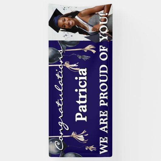 Personalize - Einfaches Design-Banner für Abschlus Banner (Vertikal)