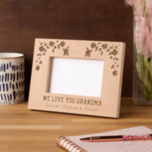 Personalize | Elegant Floral We Love You Grandma