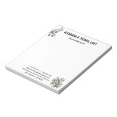 Personalize  Eucalyptus therapist  professional Notizblock (Rotiert)