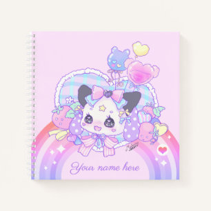 Personalize - faikei, kawaii niedlicher Hase, rosa Notizblock