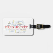 Personalize, Field Hockey Coach Vielen Dank in Wor Gepäckanhänger (Vorderseite horizontal)