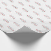 Personalize, Field Hockey Coach Vielen Dank in Wor Geschenkpapier (Ecke)