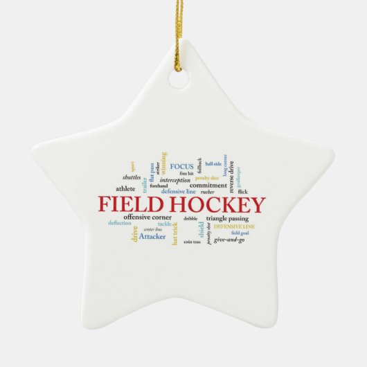 Personalize, Field Hockey Coach Vielen Dank in Wor Keramik Ornament (Vorne)