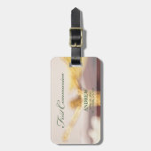 Personalize, First Communitygratulation Gepäckanhänger (Vorderseite vertikal)