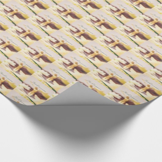 Personalize, First Communitygratulation Geschenkpapier (Ecke)