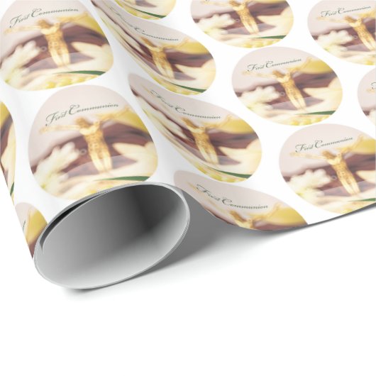 Personalize, First Communitygratulation Geschenkpapier (Rolleneckpunkt)