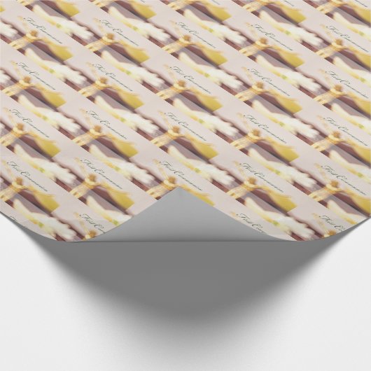 Personalize, First Communitygratulation Geschenkpapier (Ecke)