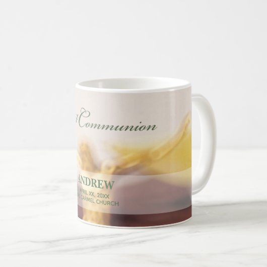 Personalize, First Communitygratulation Kaffeetasse (VorderseiteRechts)