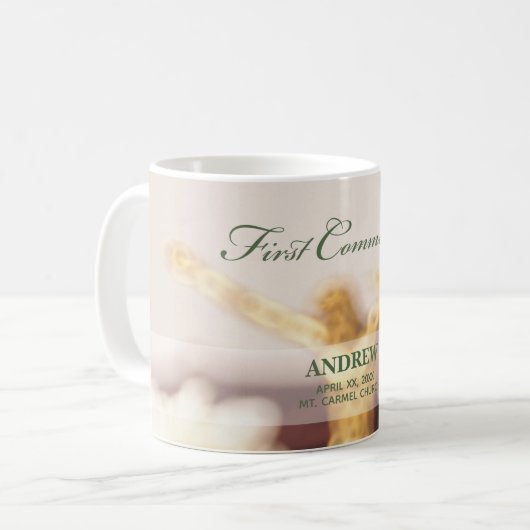 Personalize, First Communitygratulation Kaffeetasse (Vorderseite Links)