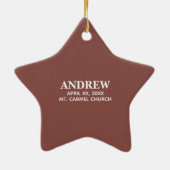 Personalize, First Communitygratulation Keramikornament (Hinten)