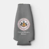 + PERSONALIZE - Flasche Cooler (mit Zipper) Flaschenkühler (Vorderseite)