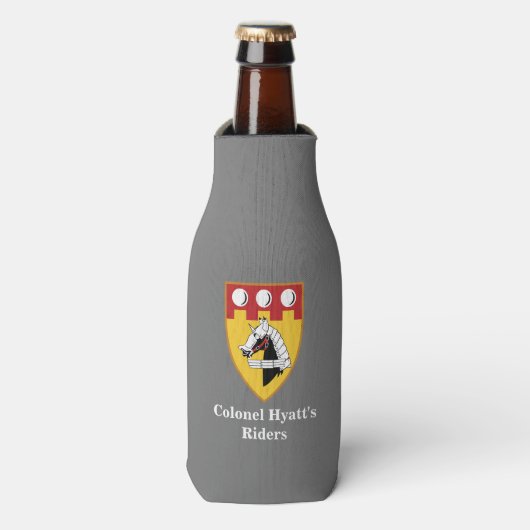 + PERSONALIZE - Flasche Cooler (mit Zipper) Flaschenkühler (Flaschenvorderseite)