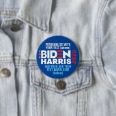 Personalize for Biden / Harris 2020 Add Text (Butt Button (Beispiel)