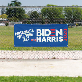 Personalize for Biden/Harris 2020 Vinyl (Zeichen) Banner