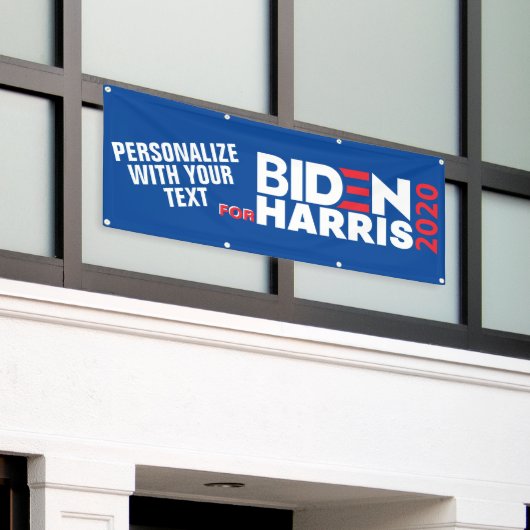 Personalize for Biden/Harris 2020 Vinyl (Zeichen) Banner (Äußeres Gebäude)