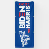 Personalize for Biden/Harris 2020 Vinyl (Zeichen) Banner (Vertikal)