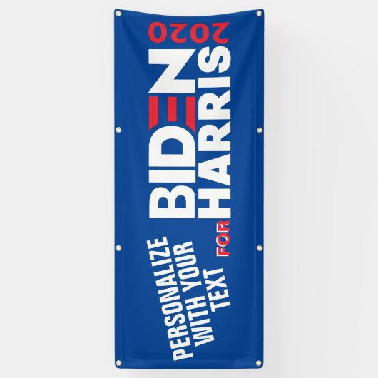 Personalize for Biden/Harris 2020 Vinyl (Zeichen) Banner (Vertikal)