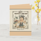 Personalize "For Pete's Sake Day" Greeting Card Karte (Gelbe Blume)