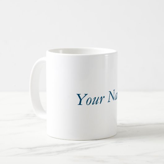 Personalize for White 11 oz Tasse - HAMbyWhiteGlov (Vorderseite Links)