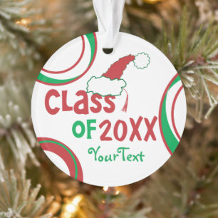 Personalize Funny © Class of Grad Holiday Ornament