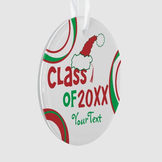 Personalize Funny © Class of Grad Holiday Ornament (Vorderseite)