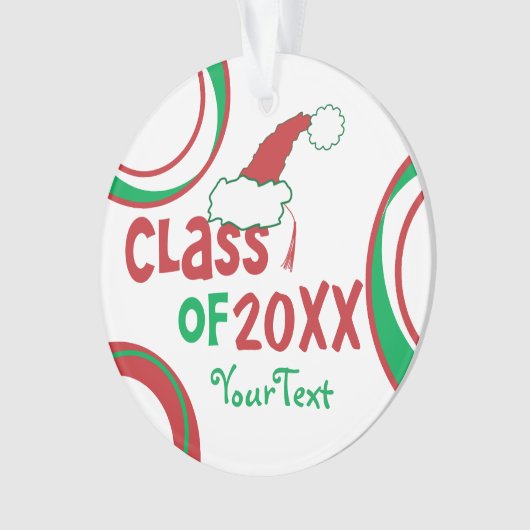 Personalize Funny © Class of Grad Holiday Ornament (Vorderseite)