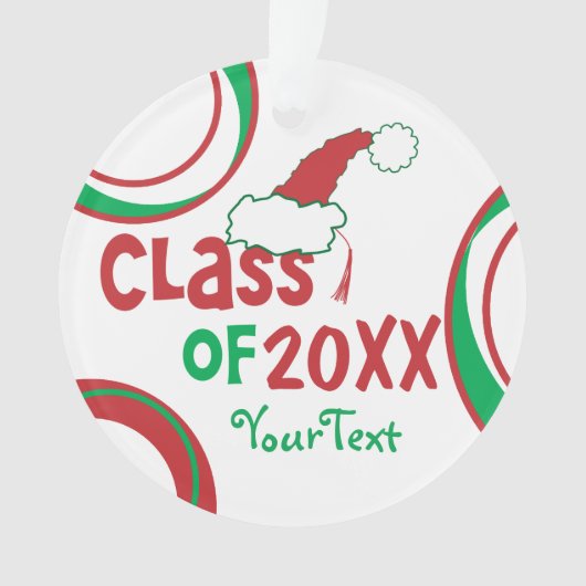 Personalize Funny © Class of Grad Holiday Ornament (Vorderseite)