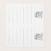 Personalize Funny Dentist Tooth business card (Innenseite Aufgefaltet)