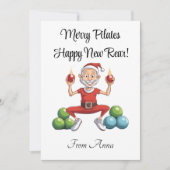 Personalize Funny Pilates Instructor Weihnachten (Vorderseite)
