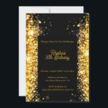 Personalize Gold Glitzer Geburtstagseinladung Einladung<br><div class="desc">Geburtstagskarte 30. Geburtstagskarte geeignet zum Geburtstag und ist komplett anpassbar. Beeindrucken und laden Sie Ihre Gäste mit diesem einfach zu bedienenden und einfach zu personalisieren. Auch für Geburtstagsfeiern wie 40,  50 oder 60 Geburtstagsfeiern erhältlich. Kaufen Sie jetzt Ihren!</div>