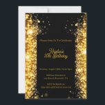 Personalize Gold Glitzer Geburtstagseinladung Einladung<br><div class="desc">Geburtstagskarte 30. Geburtstagskarte geeignet zum Geburtstag und ist komplett anpassbar. Beeindrucken und laden Sie Ihre Gäste mit diesem einfach zu bedienenden und einfach zu personalisieren. Auch für Geburtstagsfeiern wie 40,  50 oder 60 Geburtstagsfeiern erhältlich. Kaufen Sie jetzt Ihren!</div>