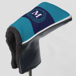 Personalize Golf Head Cover Initial für Vater Blue Headcover