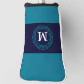 Personalize Golf Head Cover Initial für Vater Blue Headcover (Rotieren 90)