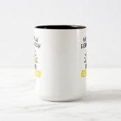 Personalize Good Morning Funny Mug, Funny Office  Zweifarbige Tasse (Mittel)