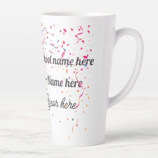 Personalize Graduation Balloon Milchtasse (Rechts)