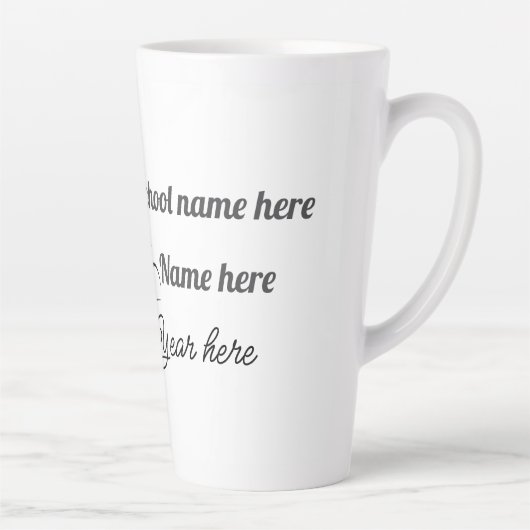 Personalize Graduation Balloon Milchtasse (Rechts)