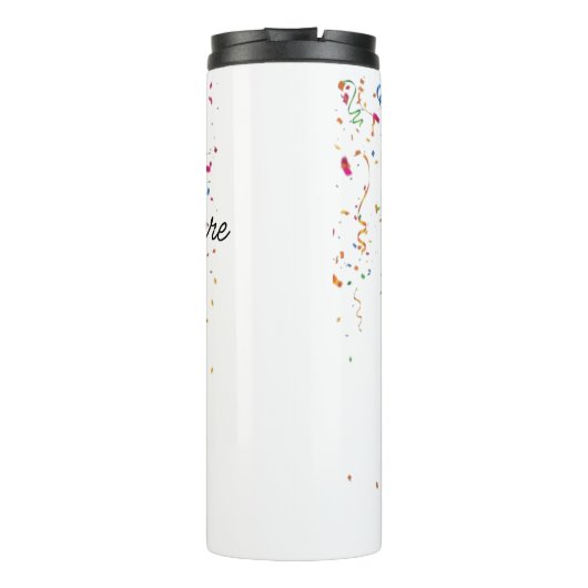 Personalize Graduation Balloon Thermosbecher (Rückseite)