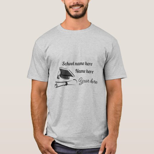 Personalize Graduation T-Shirt (Vorderseite)