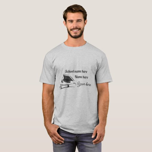 Personalize Graduation  T-Shirt (Vorne ganz)