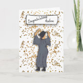 Personalize gratulation Graduate (Hispanic) Karte (Vorderseite)