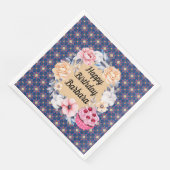 Personalize Happy Birthday Serviette (Ecke)
