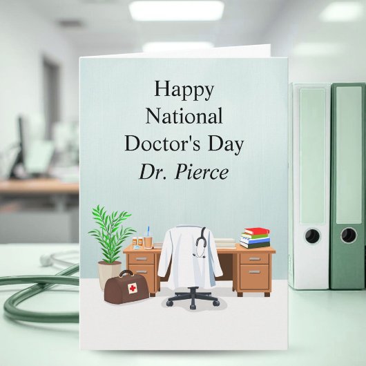 Personalize Happy Doctor's Day Doctor Office  Karte