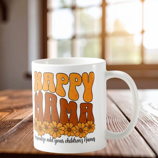 Personalize Happy Mama Browns Kaffeetasse