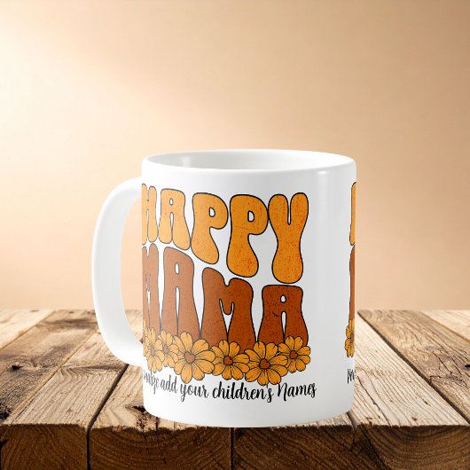 Personalize Happy Mama Browns Kaffeetasse