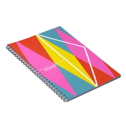 PERSONALIZE: Harlequin Pattern Notebook Notizblock (Rechte Seite)