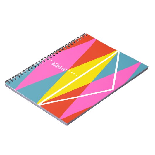 PERSONALIZE: Harlequin Pattern Notebook Notizblock (Linke Seite)