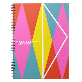 PERSONALIZE: Harlequin Pattern Notebook Notizblock
